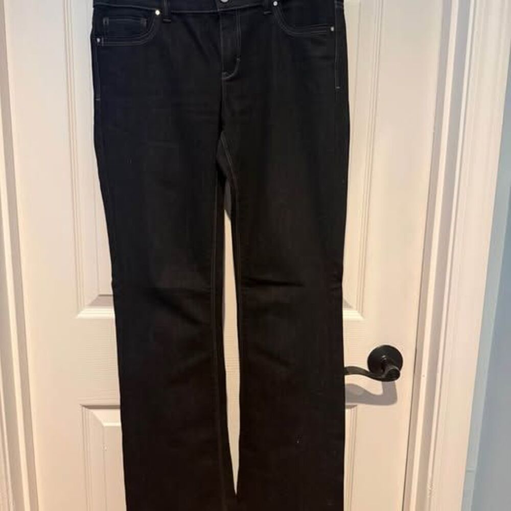 White House Black Market Black Boot Leg Jeans Size 6R